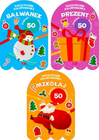 Kolorowanki świąteczne Pakiet 3w1